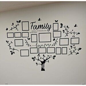 New Family Wall Decor Living Room Wall Decor DIY Tree Wall Decals 11x14 8x10 5x7